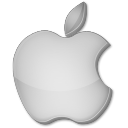 Apple Gris Icon 128x128 png